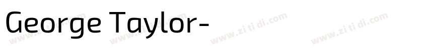 George Taylor字体转换